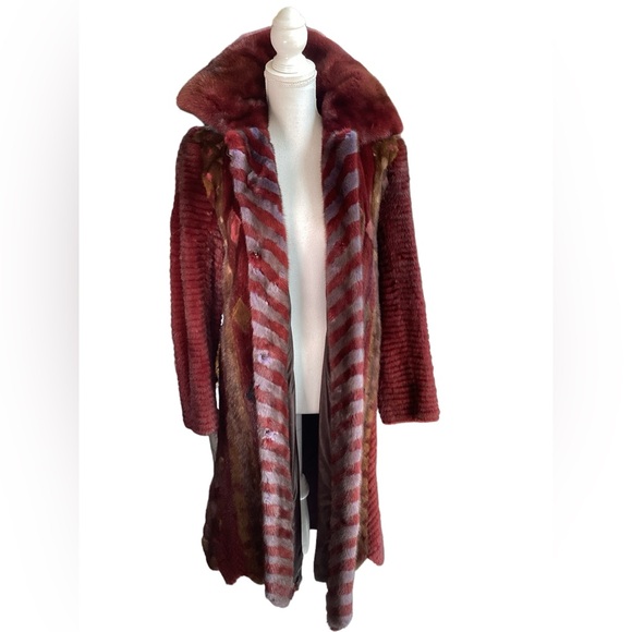 Multi Color Multi Patterned Mink Coat (fc) - Picture 9 of 17